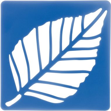 Lot de 12 pochoirs feuilles d'arbres