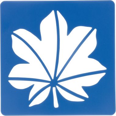 Lot de 12 pochoirs feuilles d'arbres
