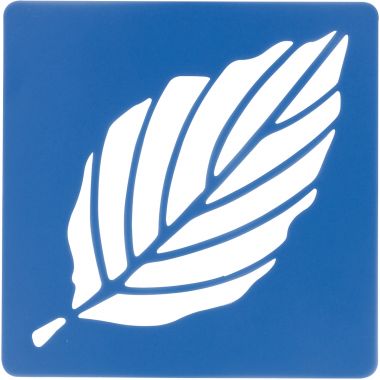 Lot de 12 pochoirs feuilles d'arbres
