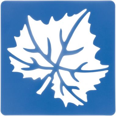 Lot de 12 pochoirs feuilles d'arbres