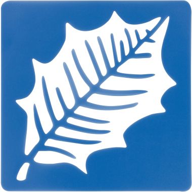 Lot de 12 pochoirs feuilles d'arbres