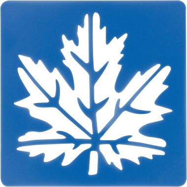 Lot de 12 pochoirs feuilles d'arbres