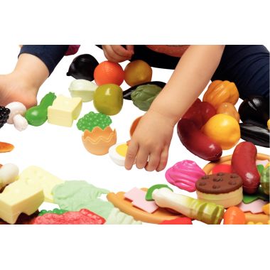 Super food set de 114 aliments en plastique
