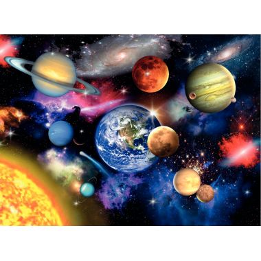 Puzzle XXL 300 pièces, le système solaire