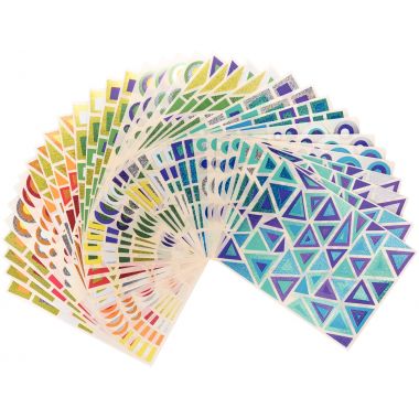 Pochette de 798 gommettes holographiques