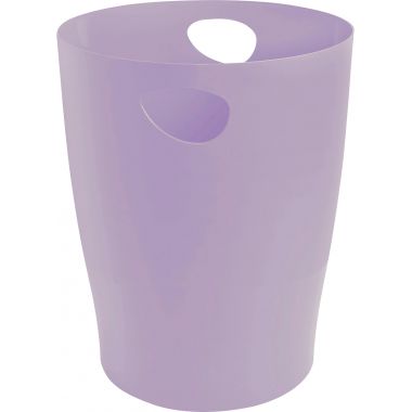 Corbeille à papier ECOBIN 15L mauve pastel