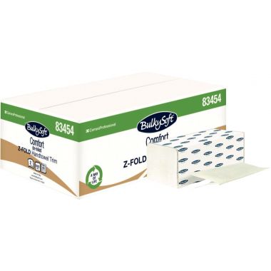 Carton de 3750 essuie-mains pliage Z blanc - ST047