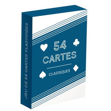 Jeu de 54 cartes sous étui carton