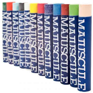 Boîte de 12 pastels à l'huile Majuscule