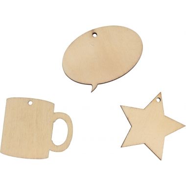 Kit de 3 porte-clés en bois pour Papa