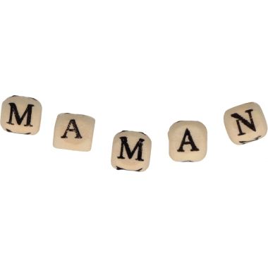 Kit de 3 porte-clés en bois pour Maman