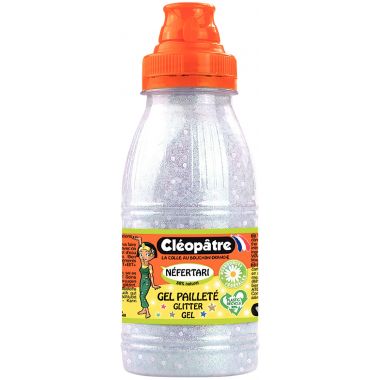 Carton de 4 Flacons 500 ml de gels pailletés décoratifs