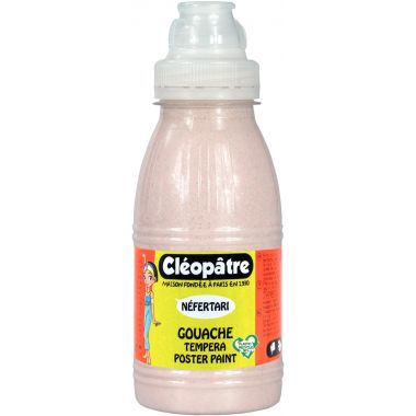 Carton de 4 Flacons 500 ml de peinture pailletée, coloris pastel assortis