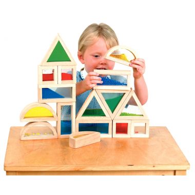 Boîte de 16 blocs sensory formes assorties