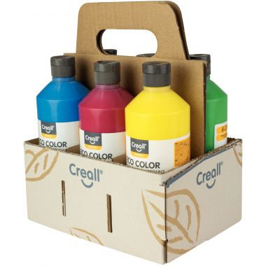 Creall - Carton de 6 Flacons 500 ml de gouache biologique Creall Eco Color -  32231