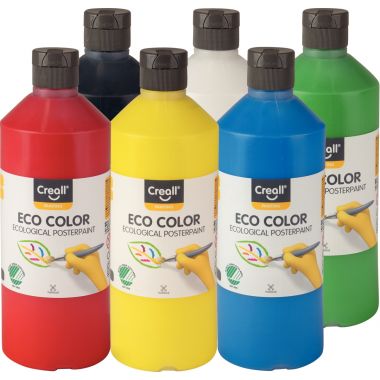 Creall - Carton de 6 Flacons 500 ml de gouache biologique Creall Eco Color -  32231