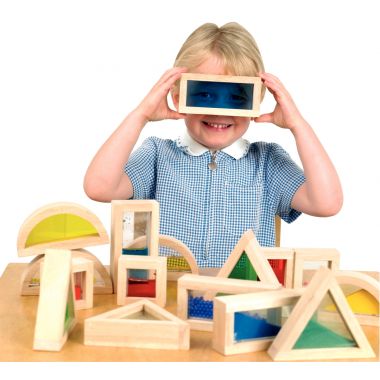 Boîte de 16 blocs sensory formes assorties