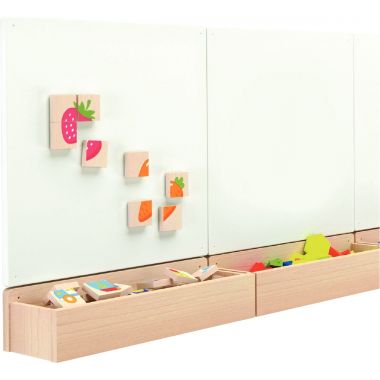 Puzzles 32 blocs magnétiques, les fruits et légumes