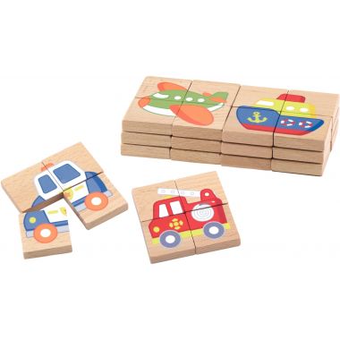 Puzzles 32 blocs magnétiques, les transports