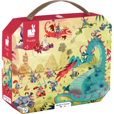 Puzzle 54 pièces, les dragons