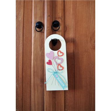 Lot de 129 cœurs en bois brut