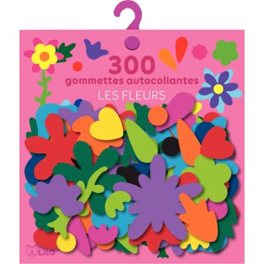 Pochette 300 gommettes fleurs