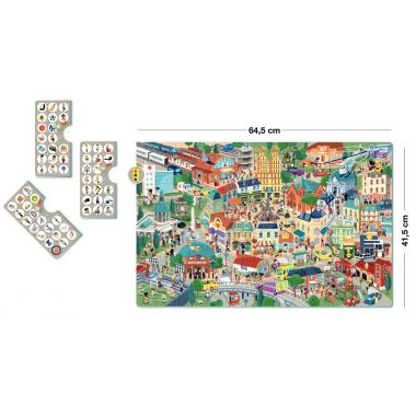 Puzzle d'observation 104 pièces, la ville
