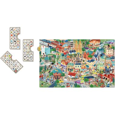 Puzzle d'observation 104 pièces, la ville