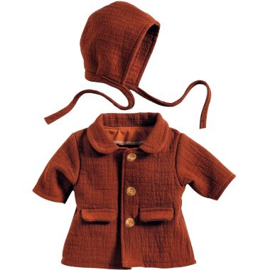 Manteau d'automne 2 pièces pour poupée 30 à 34 cm