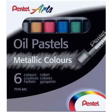 Boîte de 6 pastels PHN métal assortis