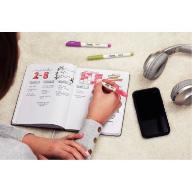 Blister de 4 marqueurs Sharpie Snote assortis