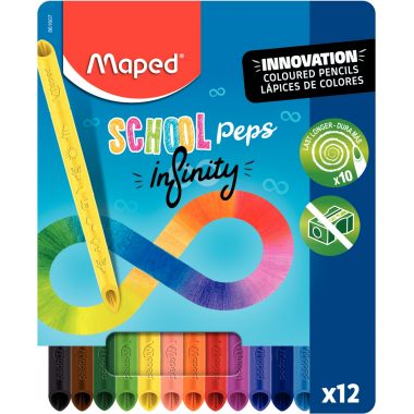 Pochette de 12 crayons de couleur Infinity