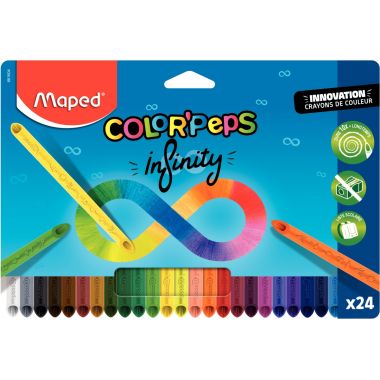 Pochette de 24 crayons de couleur Infinity