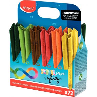 Classpack de 72 crayons de couleur Infinity