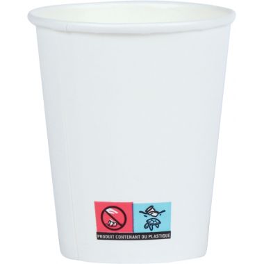 Sac de 50 gobelets en carton blanc 20cl - V54N7OZ