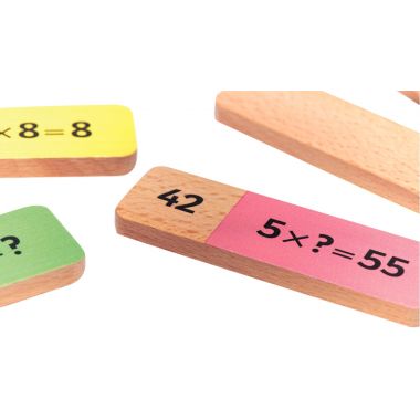 Dominos  en bois multiplication de 60 pièces