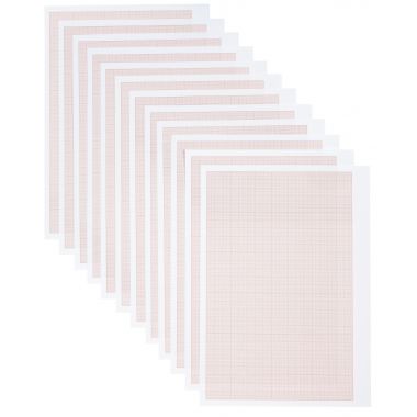 Pochette de 12 feuilles de papier millimétré, 90g format 21x29,7 cm EXCELLENCE