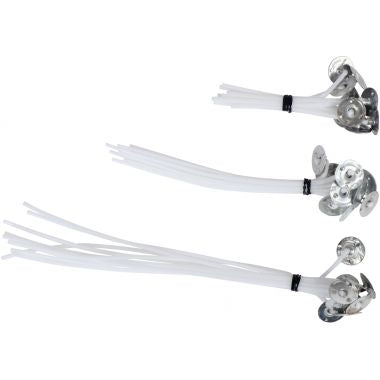 Sachet de 30 mèches assorties avec support pour bougies