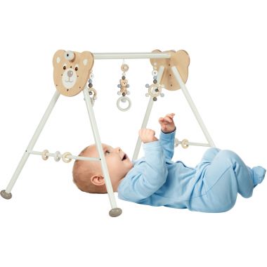 Portique d'activités ourson en bois