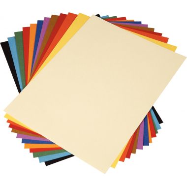 Pochette de 12 feuilles à dessin 160g 24x32cm couleurs vives