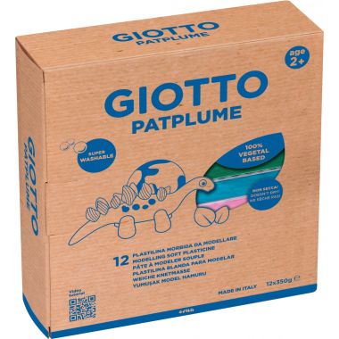 Lot de 12 pains de 350 grammes pâte à modeler PatPlume assortis dont 1 pain gratuit
