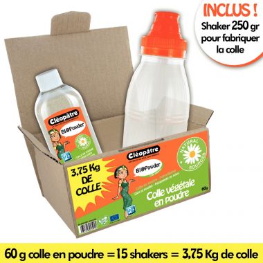 Kit de colle en poudre 60g + shakeur