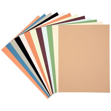 Pochette de 12 feuilles à dessin 160g 24x32cm couleurs pastels