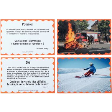 Lot de 384 images sports et métiers