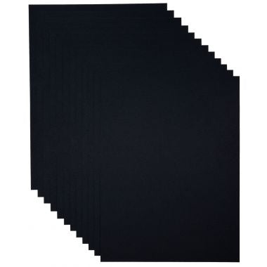 Pochette de 12 feuilles à dessin 160g 24x32cm noir