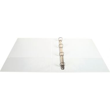 Classeur personnalisable KREACOVER format A4+, 4 anneaux diamètre 30 mm, blanc