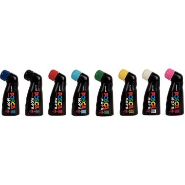 Boîte de 8 marqueurs Posca MOP'R assortis