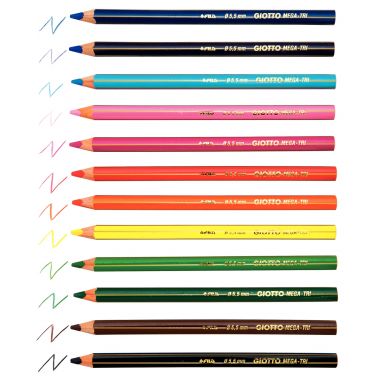 Étui de 12 crayons de couleur Stinovo Maxi