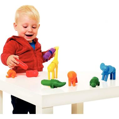 Lot de 6 puzzles magnétiques SMARTMAX, les animaux du safari