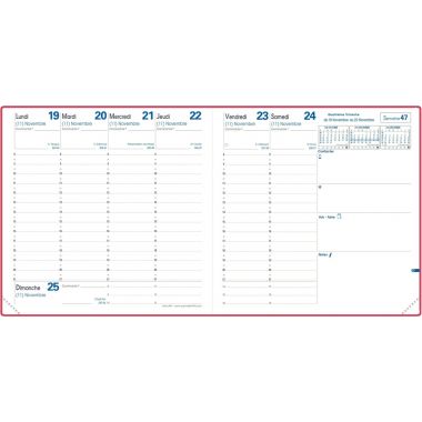 Agenda semainier Estrada 16x16cm poetique